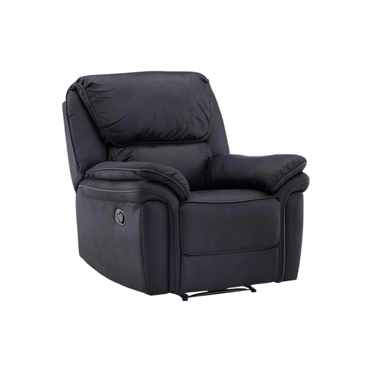 Saranda Recliner Armchair Microfiber Upholstery Adjustable Back & Footrest