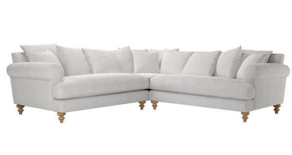 Teddy Medium Corner Sofa in Pumice House Basket Weave - My Store