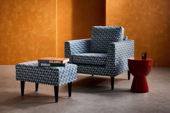 Jude Armchair in Ash Faux Leather - My Store