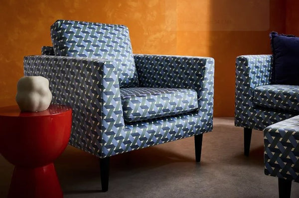 Jude Armchair in Ash Faux Leather - My Store