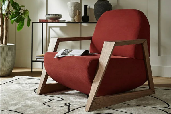 Hockney Armchair in Pumice House Basket Weave - My Store