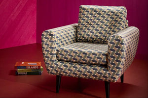 Jack Armchair in Burnt Orange Velvet - My Store