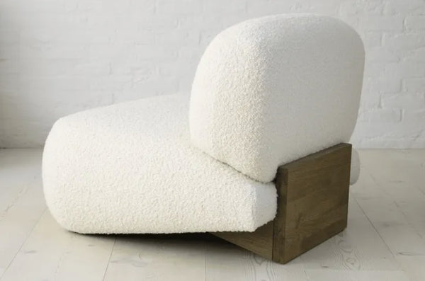 Seattle Armchair in Cappuccino Bubble Velvet - My Store