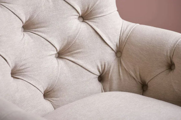 Poppy Armchair in Dusty Rose Cotton Matt Velvet - My Store