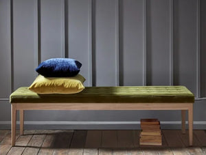 Buttons Bench in Pumice House Basket Weave - My Store