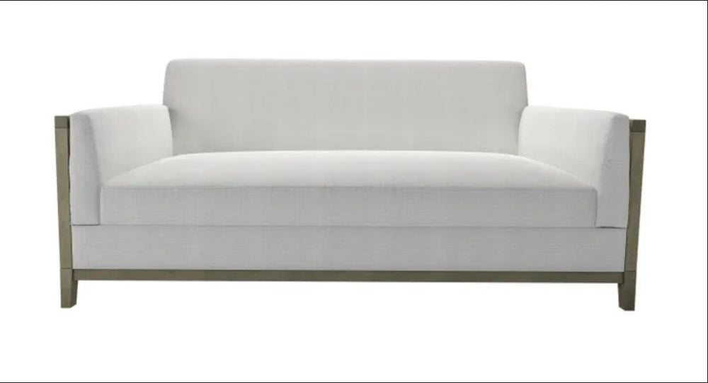 Classic Chester Sofa with button detailing and rolled arms in elegant fabric upholstery