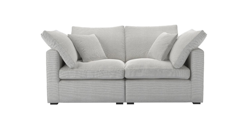 Modern Long Island Slims modular sofa in olive green with compact design and removable cushions