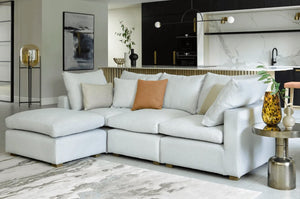 Long Island Slims Modular Sofa in olive green with customizable modular seating and removable cushion covers