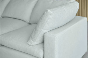 Long Island Slims Modular Sofa in modern living room with customizable design and fabric upholstery