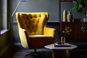 Ernest Swivel Armchair in Pumice House Basket Weave - My Store