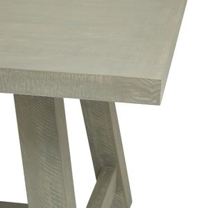 Saltaire Collection Rectangular Dining Table Handmade Grey Pine Dining Table with Contemporary Curved Design, 200cm - My Store
