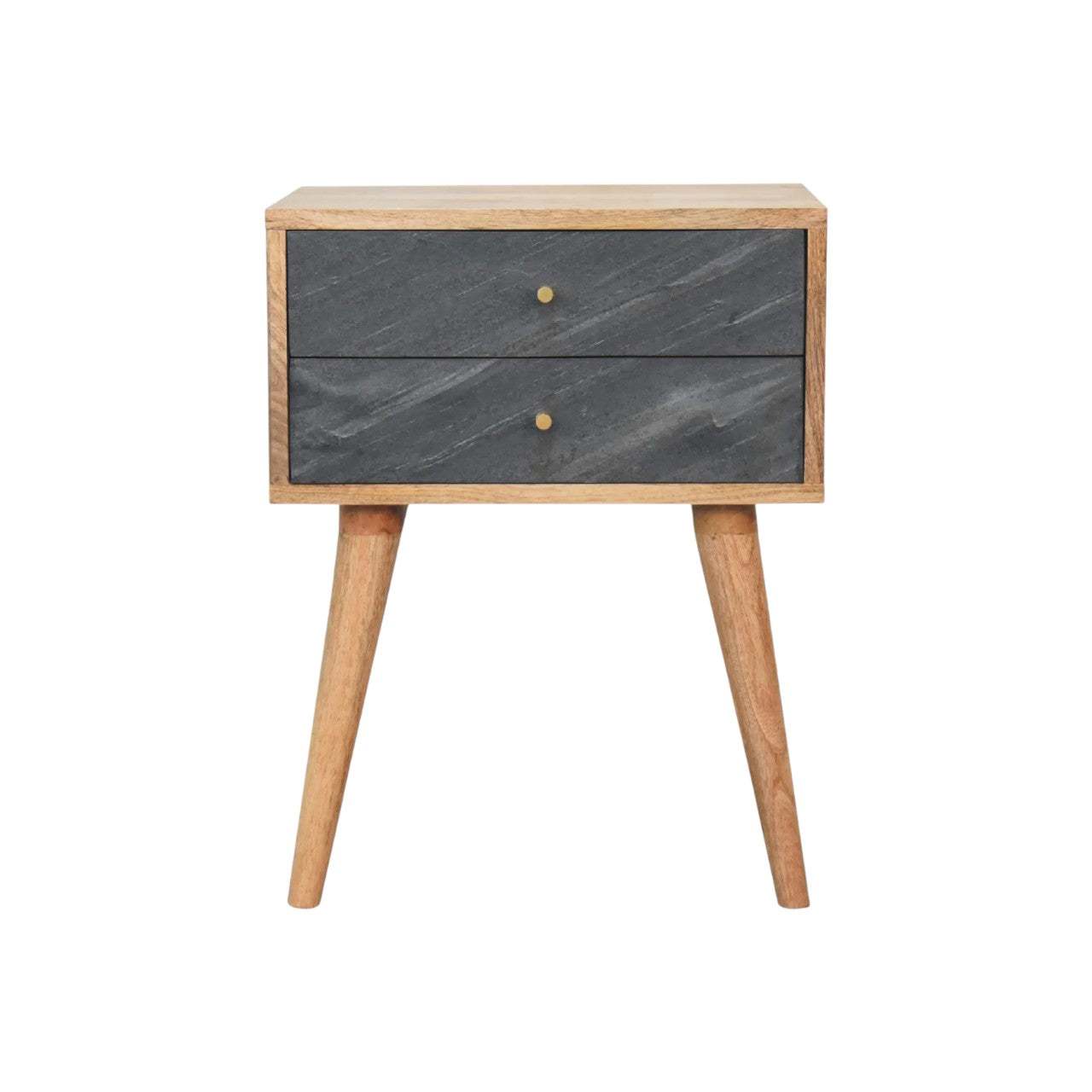 Slade Bedside Solid Mango Wood Cabinet