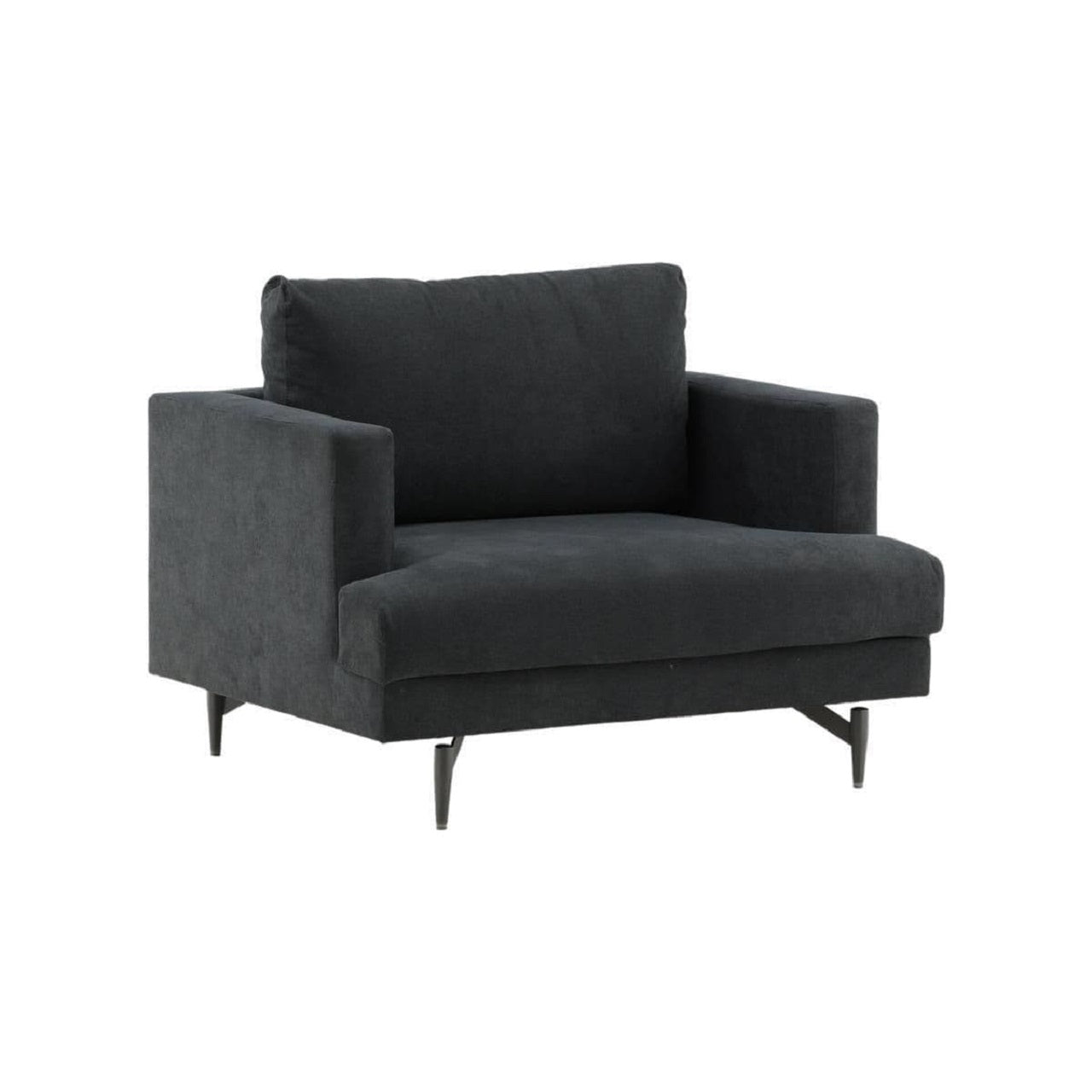 Sofia Armchair Nordic Design Soft Cushions & Metal Legs