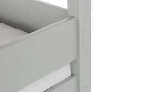 Julian Bowen Trio Grey Wooden Triple Sleeper Bunk Bed – Solid Pine & MDF Space-Saving Bunk Bed