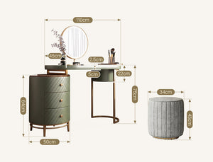 Tandy Dressing Table with LED Mirror