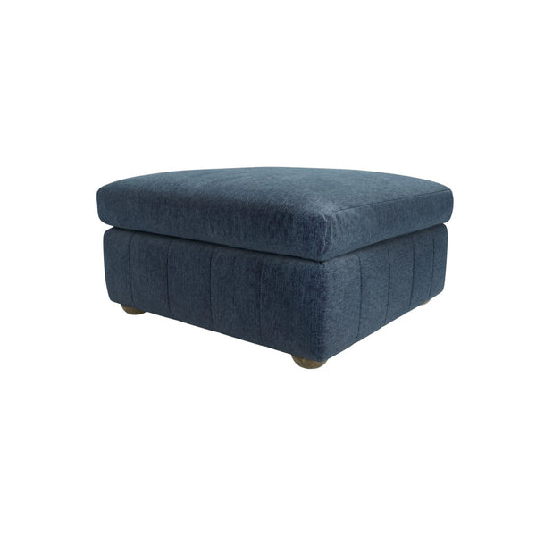 Tiffany Medium Square Footstool in Pumice House Basket Weave