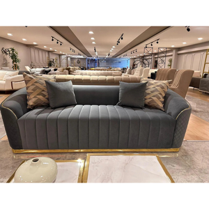 Dubai Grey 3-Seater Sofa – Modern Grey Upholstery | Luxurious Living Room Comfort