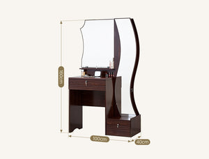 Matilda Walnut Dressing Table with Full Length Mirror