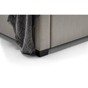 Julian Bowen Wilton Grey Linen Deep Button Upholstered 4 Drawer Storage Bed Frame – Double