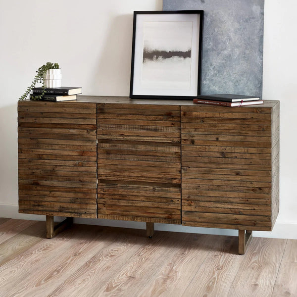 Woburn Reclaimed Pine Sideboard – Rustic Storage Cabinet – FSC® Recycled Wood (INT-COC-002320)