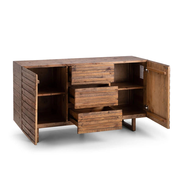 Woburn Reclaimed Pine Sideboard – Rustic Storage Cabinet – FSC® Recycled Wood (INT-COC-002320)