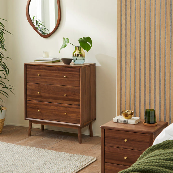 Wright Walnut Chest of 3 Drawers - My Store