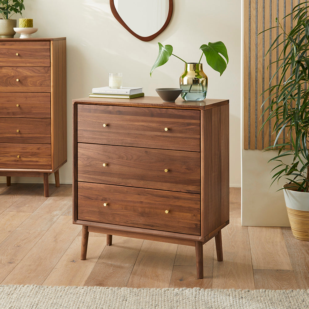 Wright Walnut Chest of 3 Drawers - My Store