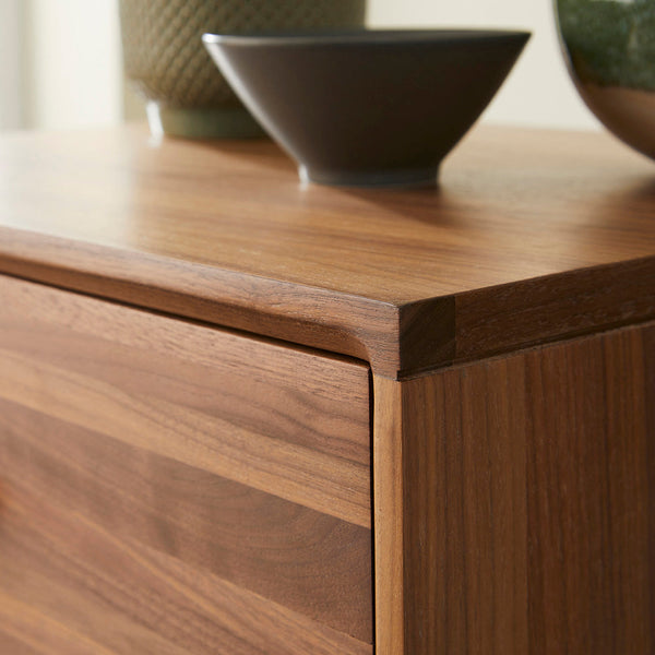 Wright Walnut Tallboy Chest of 5 Drawers - My Store