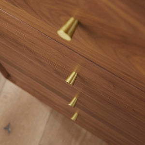 Wright Walnut Tallboy Chest of 5 Drawers - My Store