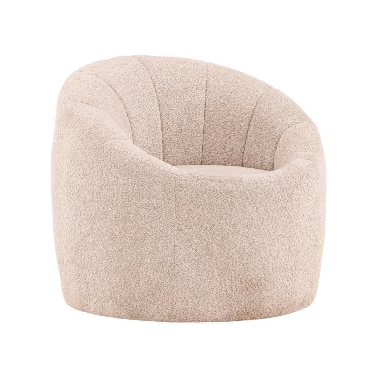 Warren Armchair Modern Bouclé Fabric Accent Chair Living Room Comfort