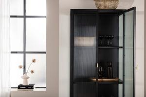 Garis High Storage Cabinet – Black