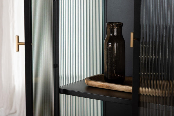 Garis High Storage Cabinet – Black