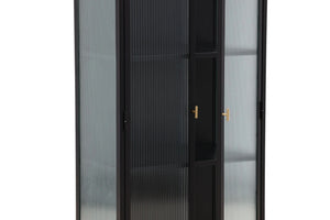 Garis High Storage Cabinet – Black