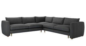 Tiffany Medium Corner Sofa in Pumice House Basket Weave