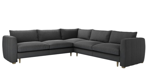 Tiffany Medium Corner Sofa in Pumice House Basket Weave