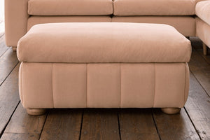 Tiffany Slim Medium Rectangular Footstool in Pumice House Basket Weave