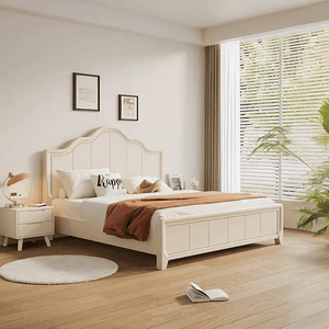 Agnes Cream Upholstered Storage Bed Frame with Hydraulic Lift Storage, Modern King & Super King Size Bed - Sleek Furniture