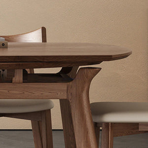 Aitken Round Folding Solid Wood Dining Table – Space Saving Extendable Round Wooden Dining Table, Modern Folding Kitchen & Dining Table – Walnut & Grey Finish - Sleek Furniture