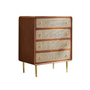 Alexander Chest of Drawers Cabinet – Ash Wood & Rattan Storage Unit, Modern Contemporary Multi - Drawer Organizer - Sleek Furniture