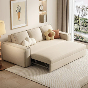 Alvarado Velvet Two Seater Sofa Bed – Foldable Convertible Sofa Bed with Steel Frame & High Density Foam, Modern Sofa Bed for Living Room or Guest Room, Multiple Sizes & Colours - Sleek Furniture