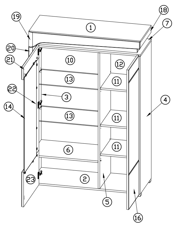 Athens Grey & White Gloss Low Display Cabinet with LED Lighting, 2 Glass Shelves & Doors – Modern Storage Unit, 148.5cm H x 102cm W x 42.8cm D - My Store