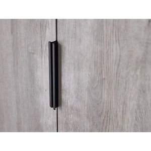 Bali 2 Door Wardrobe with 1 Drawer and Shelf – Grey Oak Finish Bedroom Storage Unit with Industrial Style - Sleek Furniture