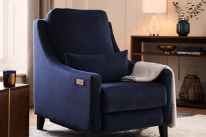 High Back Iggy 2 Seat Recliner Sofa in Pumice House Basket Weave