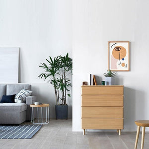 Belles Ash Chest of Drawers – Modern Wooden Storage Cabinet with Metal Legs for Bedroom & Living Room - Sleek Furniture