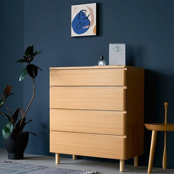 Belles Ash Chest of Drawers – Modern Wooden Storage Cabinet with Metal Legs for Bedroom & Living Room - Sleek Furniture