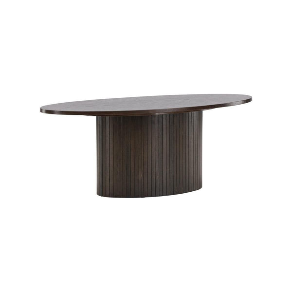 Mmilo Bianca Oval Sofa Table 120x55 cm | Mocca MDF Coffee Table, Modern Living Room Design