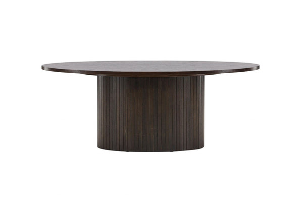 Mmilo Bianca Oval Sofa Table 120x55 cm | Mocca MDF Coffee Table, Modern Living Room Design