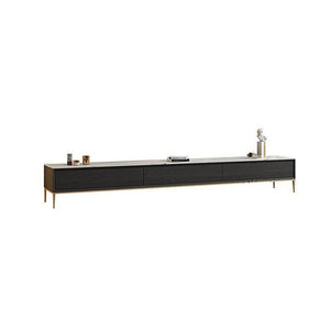 Bigbiglife Modern Sintered Stone TV Stand with Steel Frame – Contemporary Entertainment Unit for Living Room - Sleek Furniture