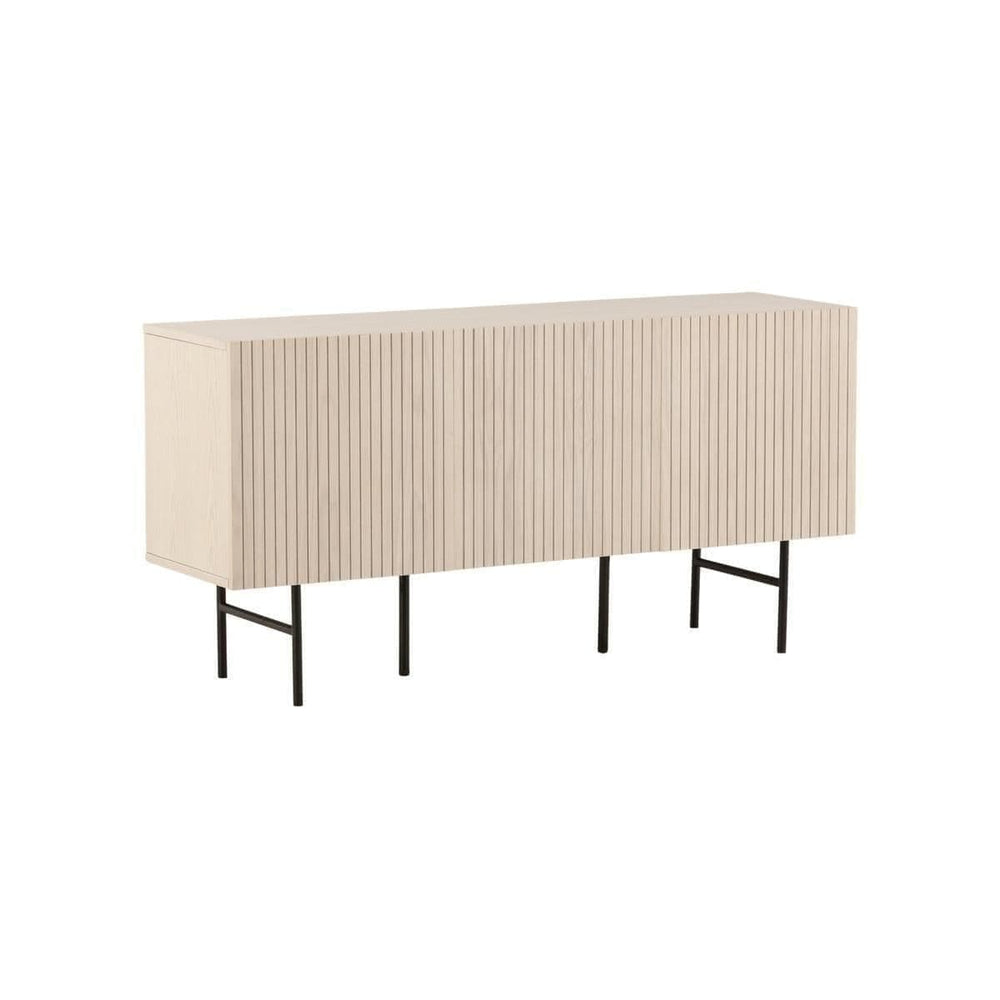 Björkön Low Cabinet Storage | Whitewash Scandinavian Furniture