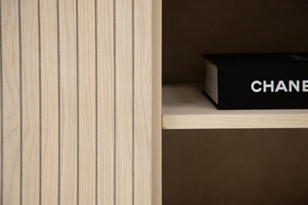 Björkön Low Cabinet Storage | Whitewash Scandinavian Furniture